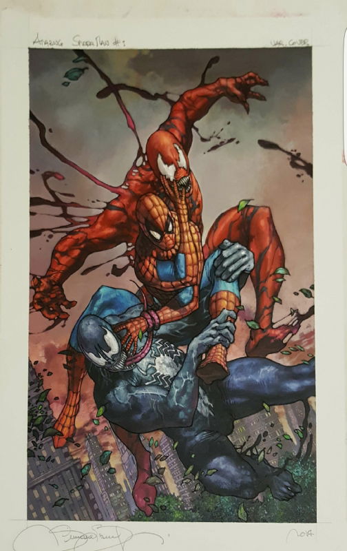 Amazing Spider Man 1 Vol 3 Variant Cover Spidey Vs Venom Vs Carnage By Bianchi In S Riz S Spider Man The Amazing Comic Art Gallery Room