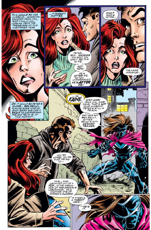 Amazing Spider-Man #401 pg 2 - Clone Saga - feat. Mary Jane and Kaine ...