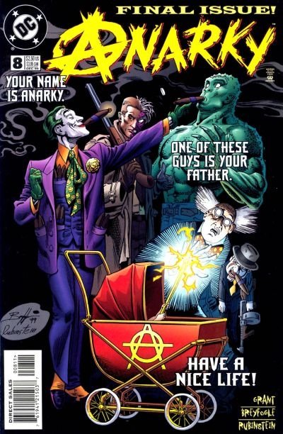 Anarky Vol 2 8 Cover Featuring Joker Two Face Killer Croc Ventriloquist And Scarface By
