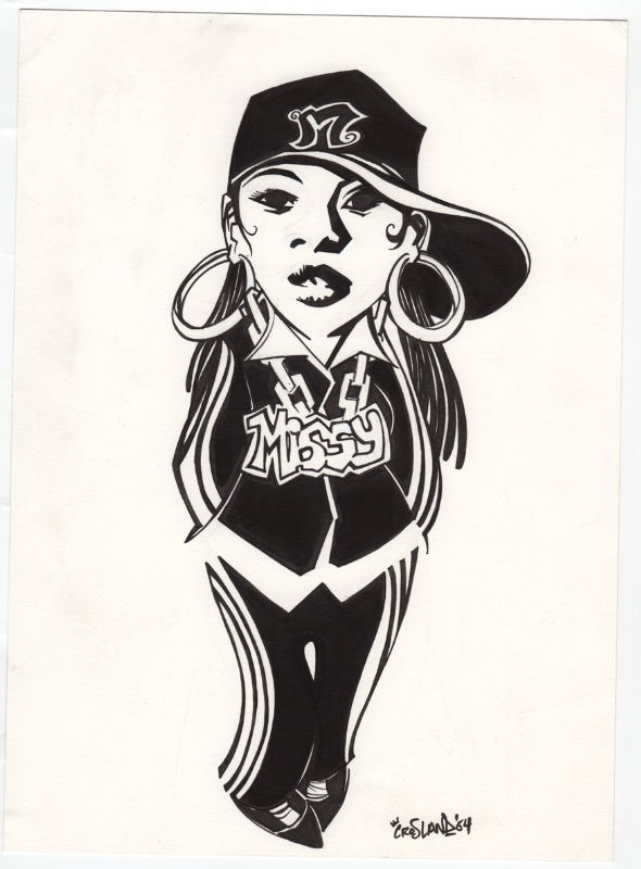 Missy Elliot by Dave Crosland, in Chuck Arnold's Illustration Comic Art ...