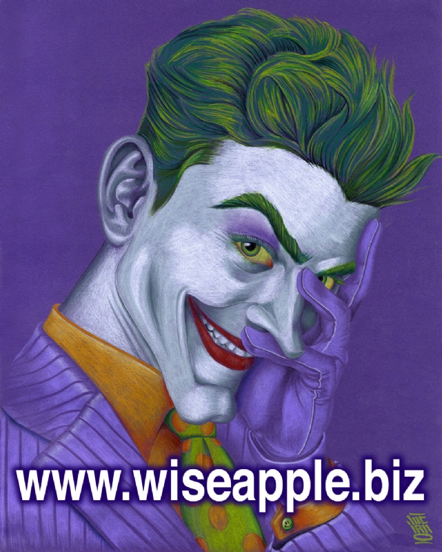 JOKER, in Rs. LUCIANO's MY colored pencils Comic Art Gallery Room