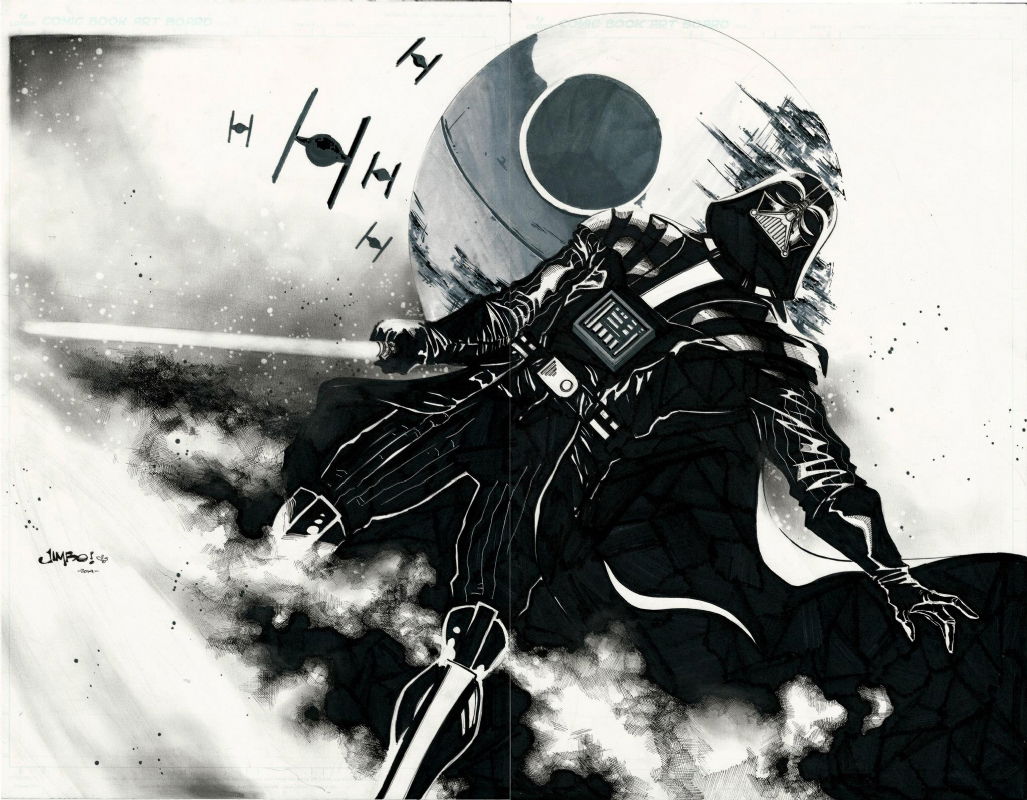 Darth Vader, by Jimbo Salgado, in Adrien B.'s Commissions Comic Art ...