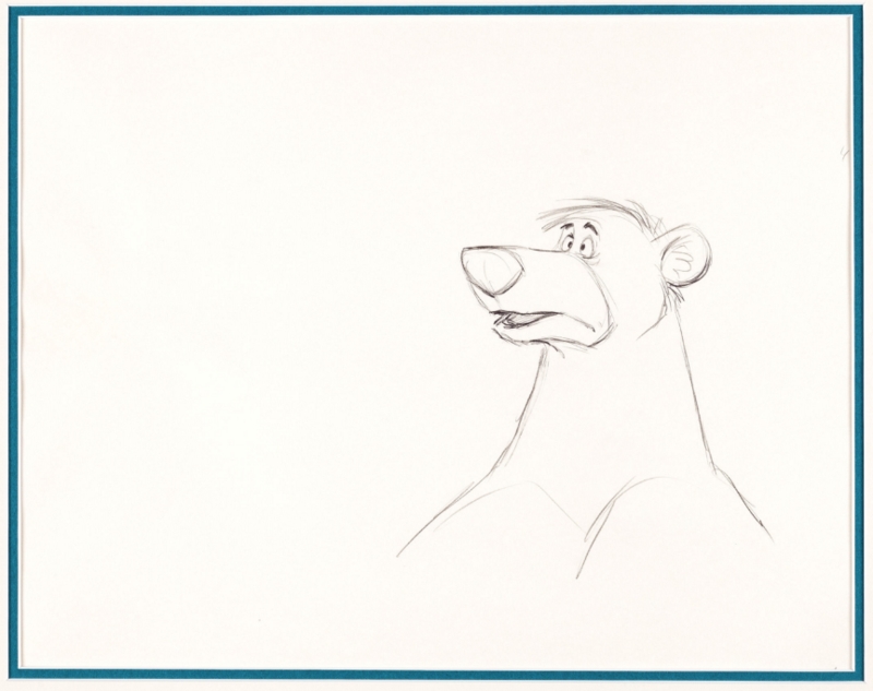 The Jungle Book (1967): Baloo the Bear - Production Pencil Drawing for  Animation - Walt Disney Productions, in Andrew Buzzetta's Disney Animation  Art Comic Art Gallery Room