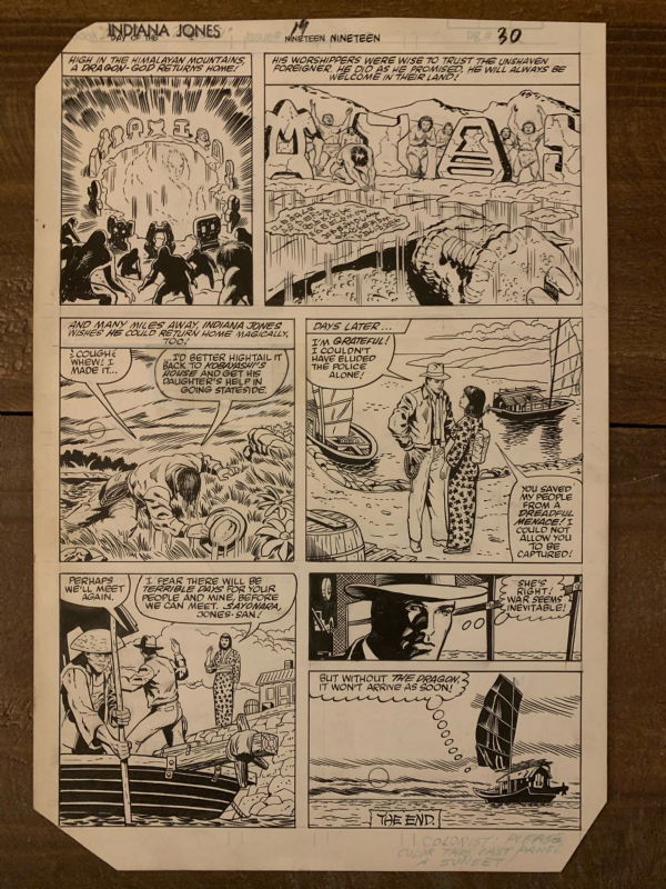 The Further Adventures Of Indiana Jones Page In Andrew Buzzetta S Indiana Jones Comic