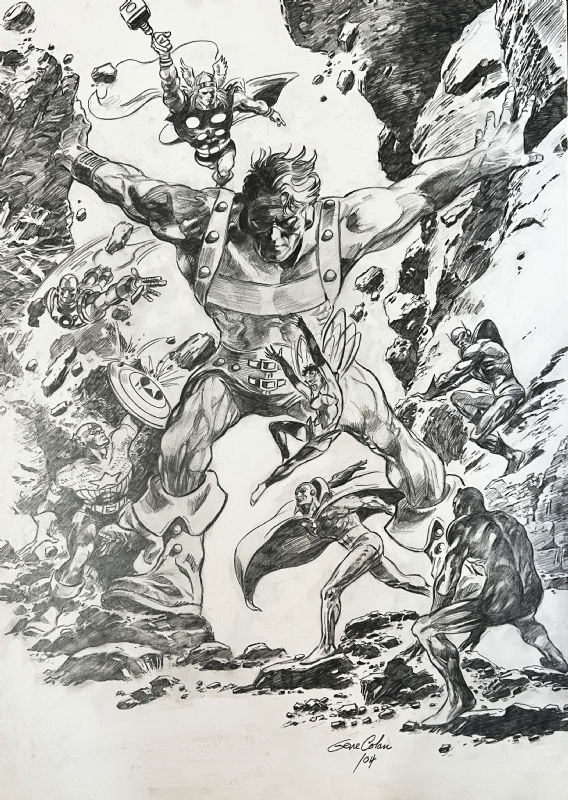 Gene Colan Avengers 63 Homage In Jonathan Bolerjacks Gene Colan