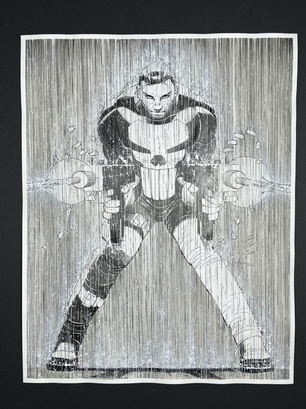 Punisher, in Jonathan Bolerjack's John Romita Jr Comic Art Gallery Room