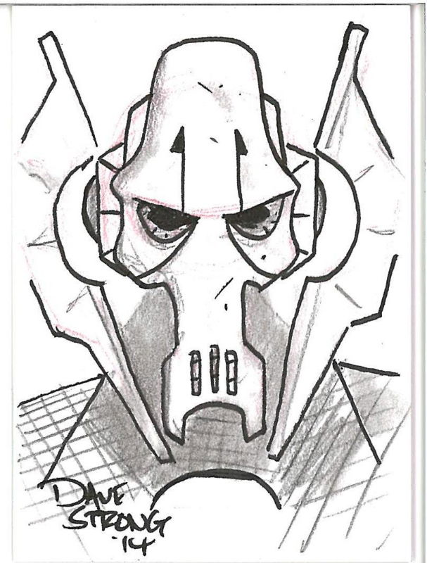 Star Wars General Grievous, in Geoff Hartl's Sketch Cards Comic Art ...