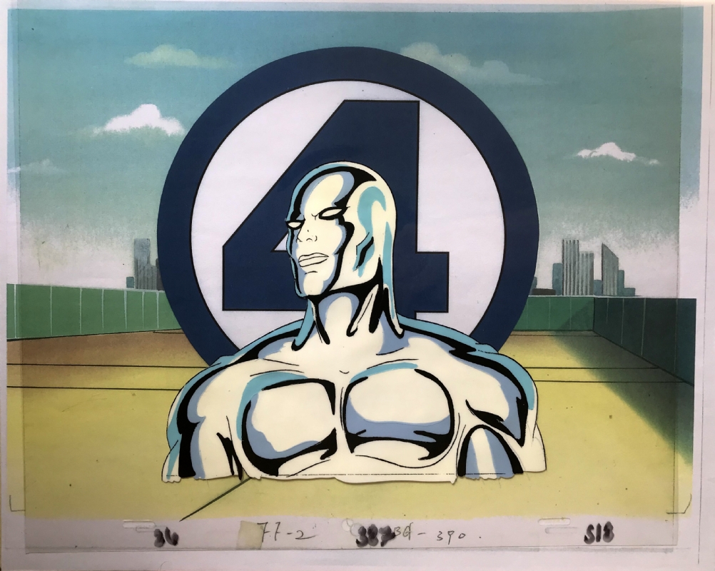 Fantastic Four Animated Series - Silver Surfer Cell, in F. Sketchcardhive's  Animated Series Comic Art Gallery Room