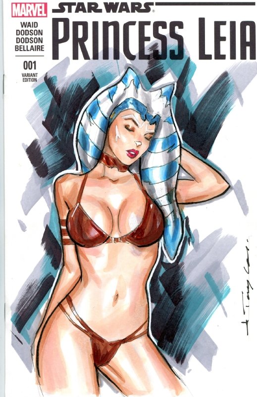 Ahsoka Tano Star Wars Wall Scroll Poster Lingerie Hot Girl Picture Art  Print