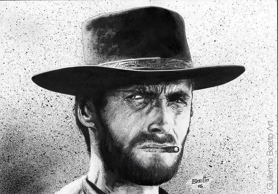 The Good, the Bad and the Ugly - Clint Eastwood, in Guillermo Boetto's ...