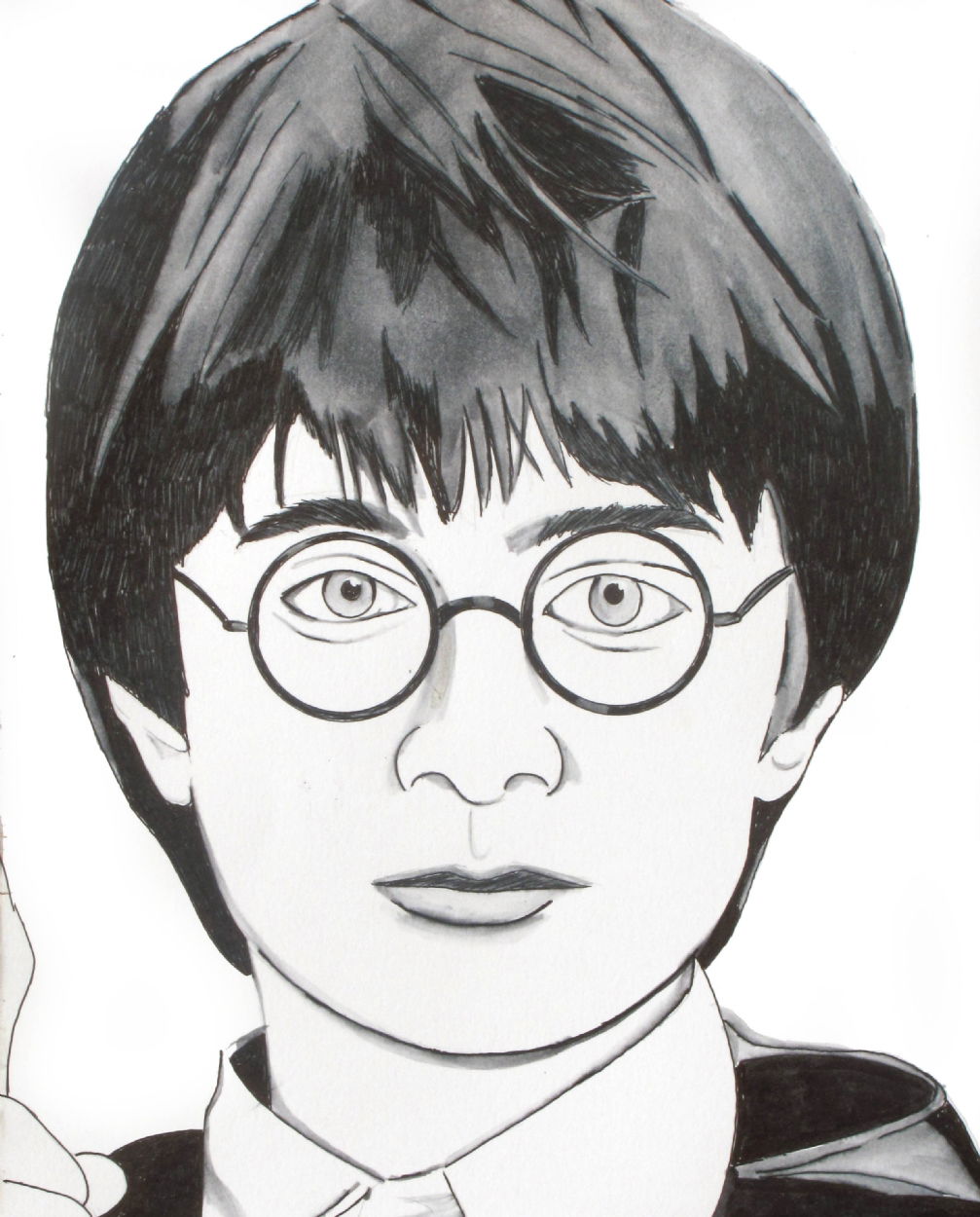 Harry Potter, in Nathan Miller's Black & White Art Comic Art Gallery Room