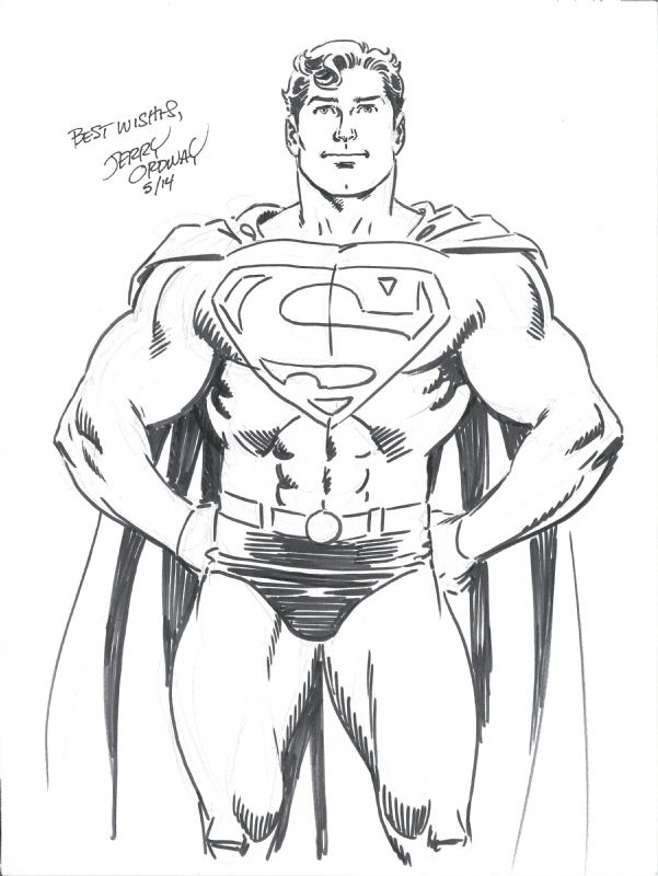 Jerry Ordway Superman , in Jam.junky bunyard's Con Sketches Comic Art ...