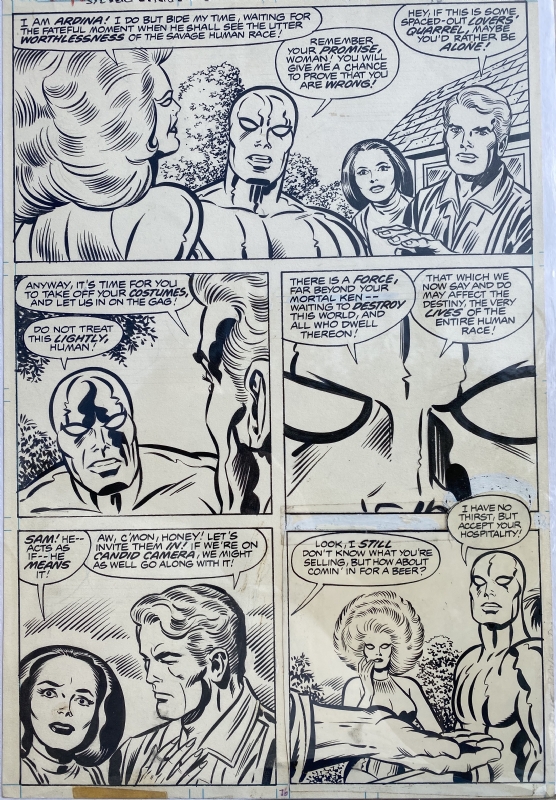 Silver Surfer Graphic Novel by his creators Jack Kirby, Stan Lee, and Joe Sinnott Comic Art