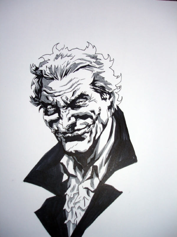 The Joker by Lee Bermejo, in Jed Rimell's LSCC 2015 Comic Art Gallery Room