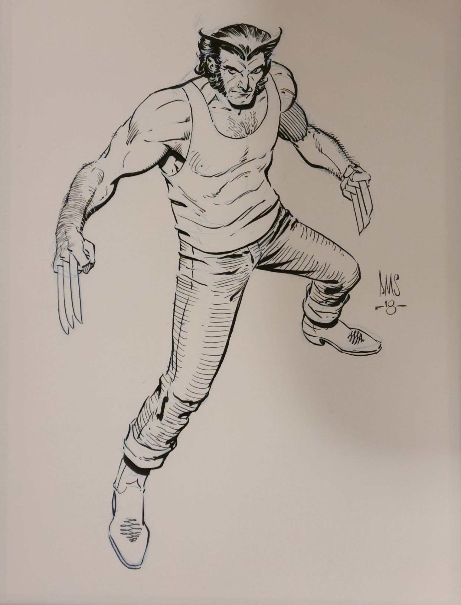 Wolverine In Russ Carreiro S Paul Smith Comic Art Gallery Room