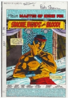 Bob Sharen: Master Of Kung Fu #76 Color Proof  Comic Art