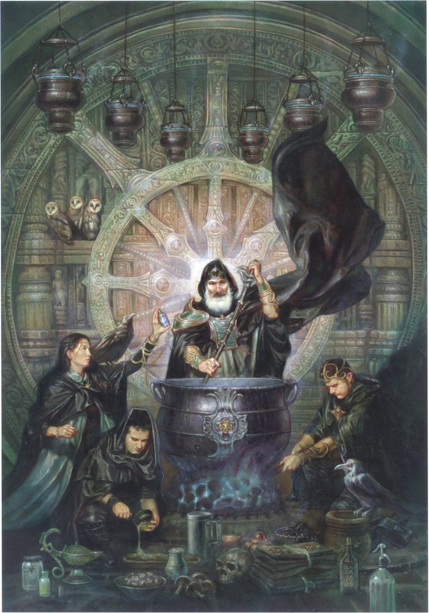 The Alchemist, in Rick Ayers's Illustration Art Paintings Comic Art