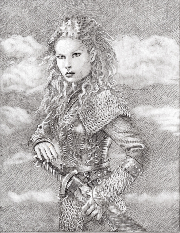 Katheryn Winnick Viking Shield Maiden Lagertha Lothbrok Picture Framed Print 