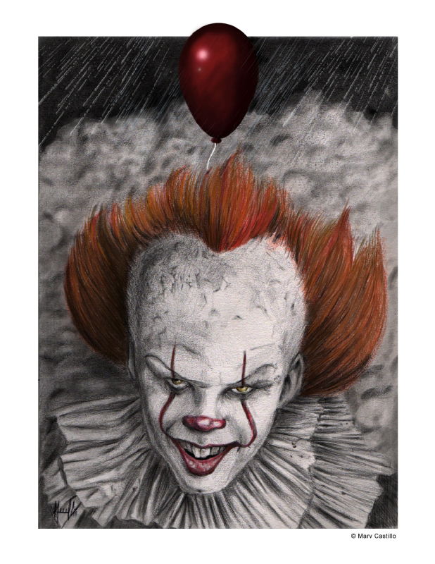 It (Pennywise) - Marv Castillo, in Marv Castillo's 2018 Artwork by Marv ...