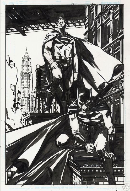 World's Finest, in Mark H's Unpublished Comic Art Gallery Room