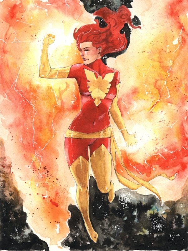 Phoenix (Jean Grey) by Jahnoy Lindsay, in Yann S's Comics sketches ...