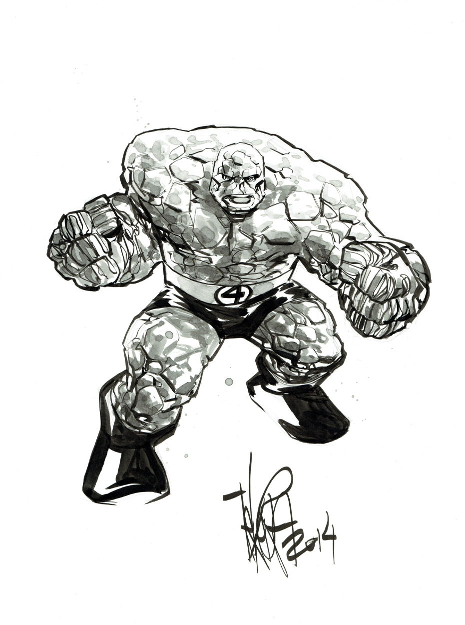 The Thing - Marcio Takara, in Donald Mock's Commissions & Sketches ...