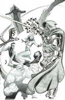 Fantastic Four vs. Doom Jam piece - Shaw, Strahm, Conley Comic Art