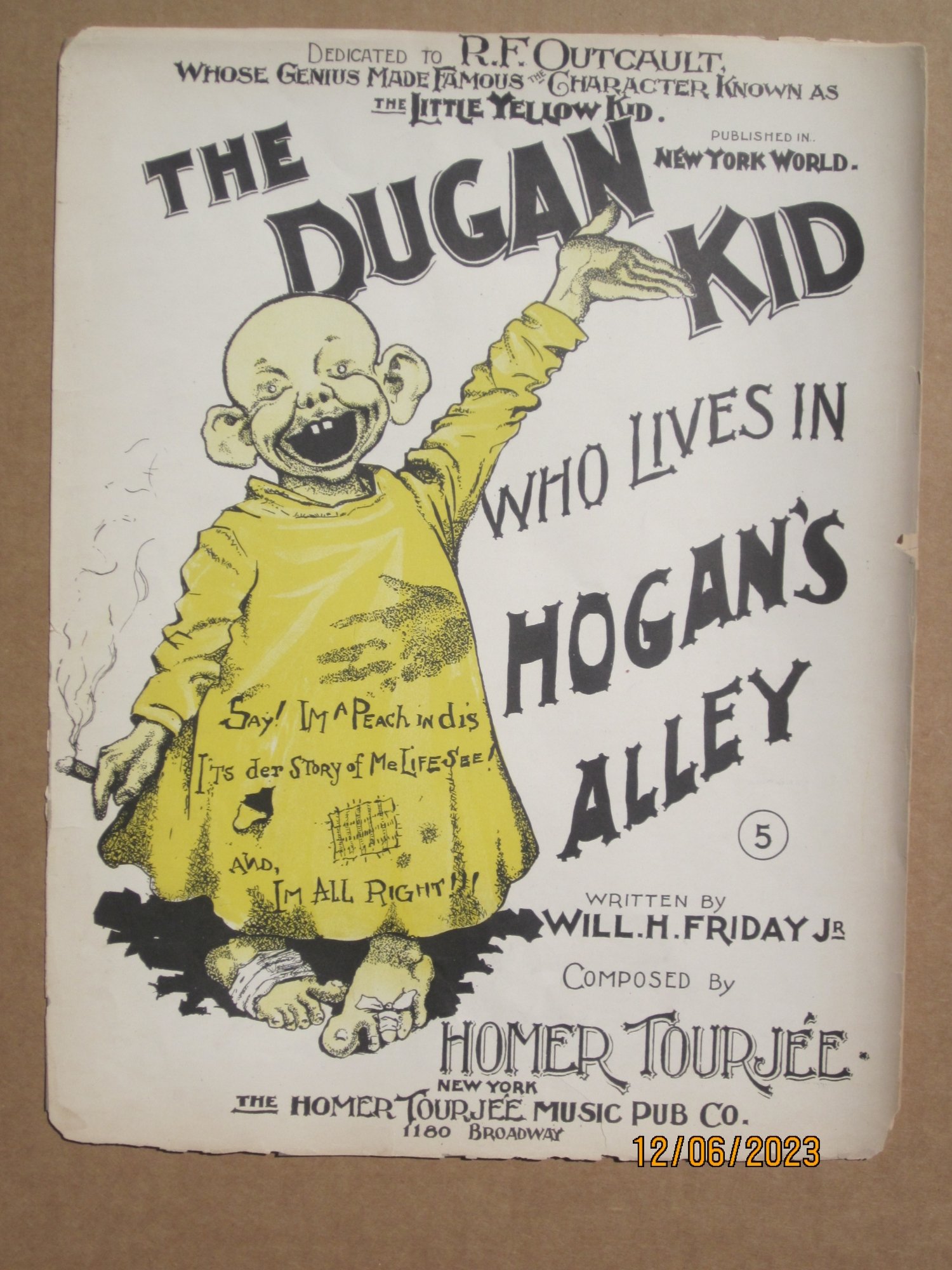 The Dugan Kid who lives in Hogan's Alley (1896), in Dennis Books's 