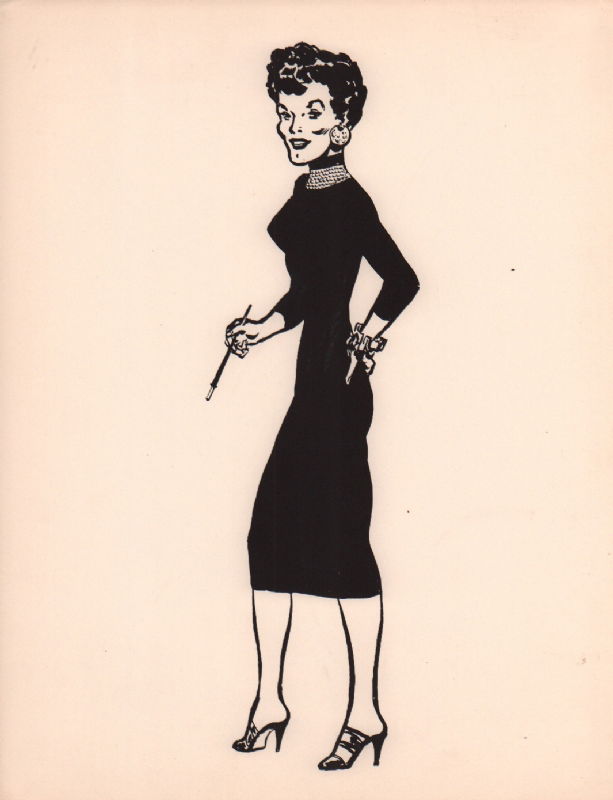 Savannah Gay character print by Milton Caniff, in Michael O'Connell's ...