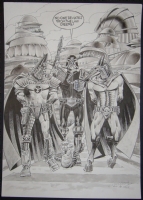 Judge Dredd meets Nemesis & Torquemada by Jesus Redondo Comic Art