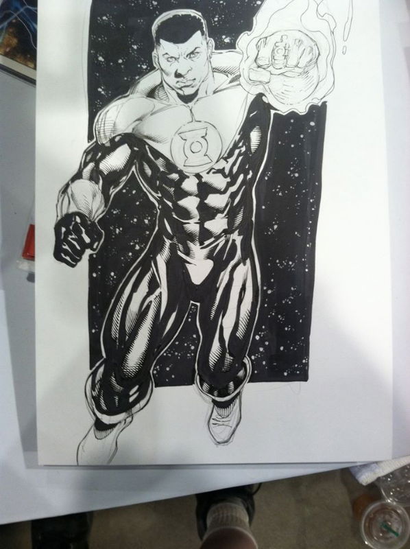 Heroes Con John Stewart Green Lantern commission, in kevin sharpe's ...