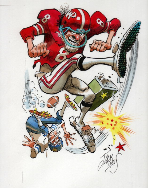 Jack Davis-football, in Benton Jew's Original Comic Book Art Comic Art ...