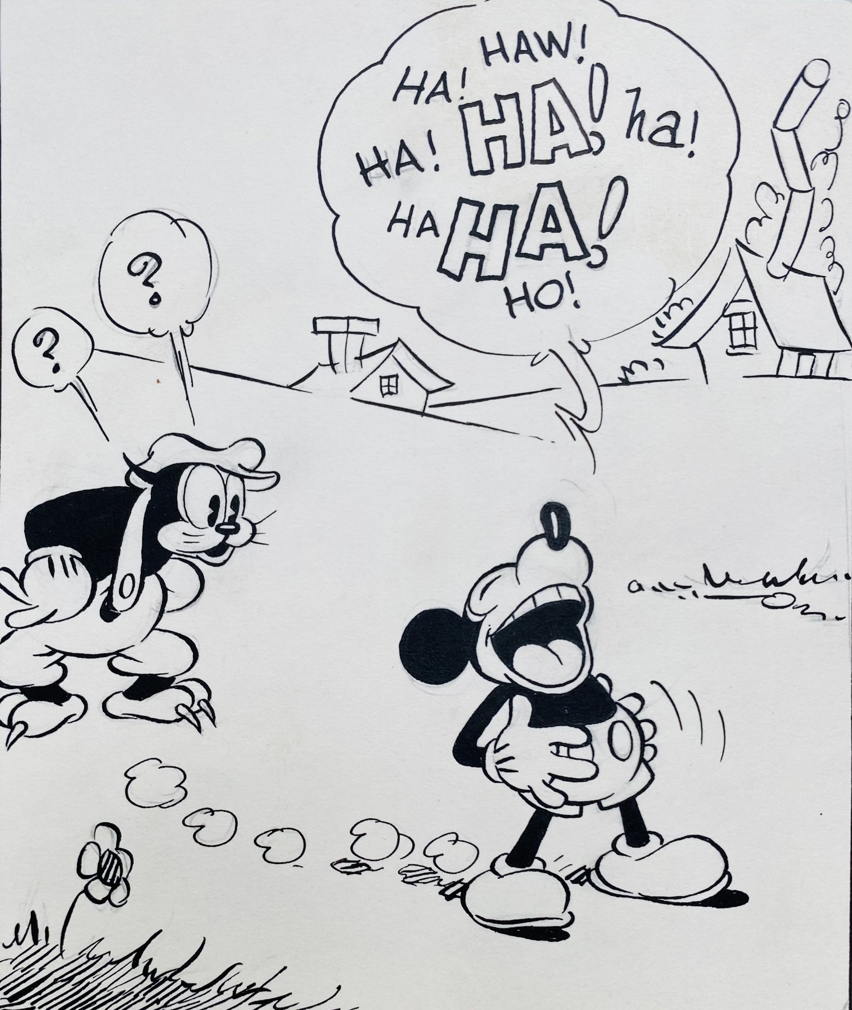 Floyd Gottfredson Mickey Mouse Daily Mickey Mouse Vs Kat Nipp 04 02 1931 In Monty B S