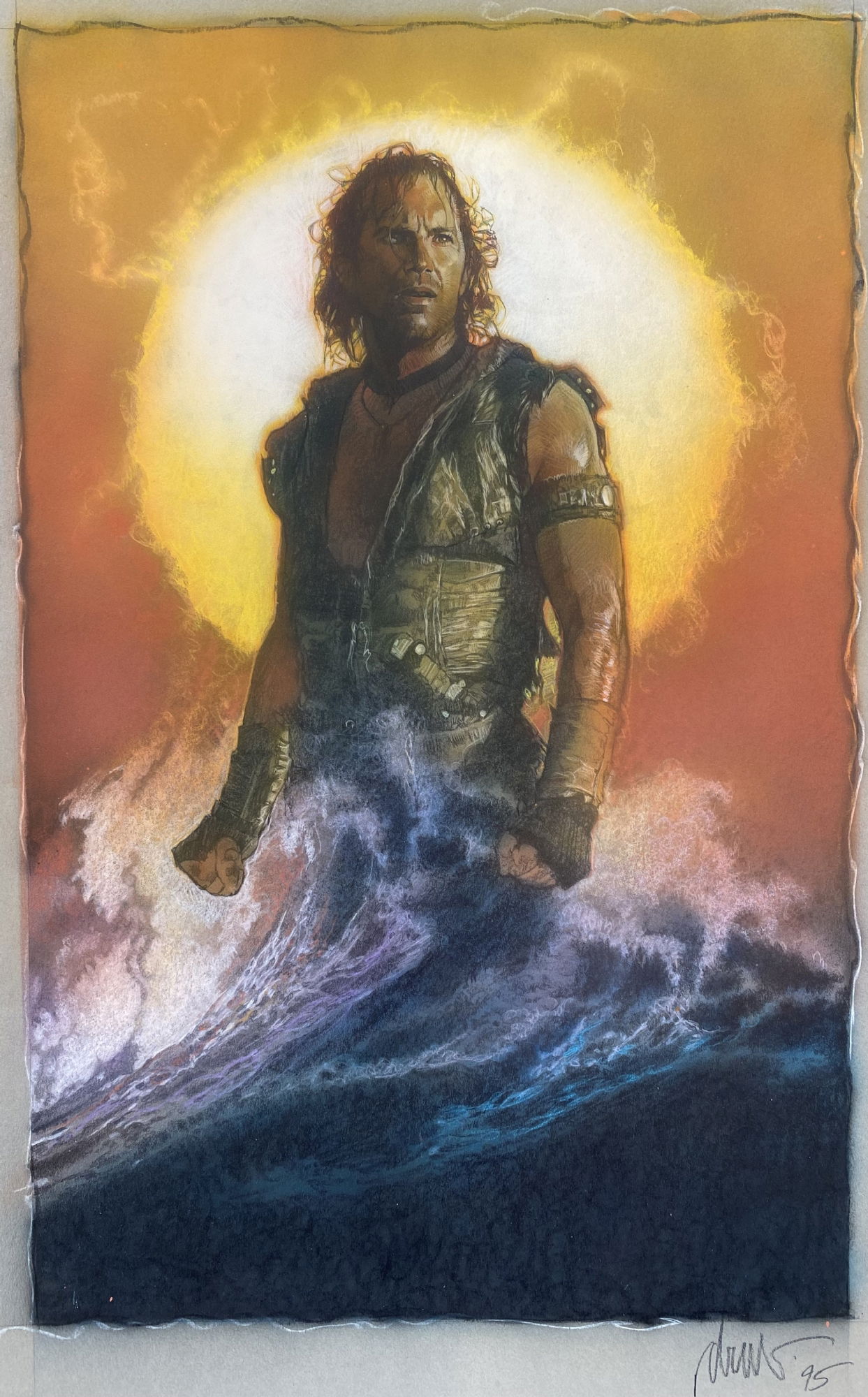 Drew Struzan Waterworld Movie Poster Color Comprehensive Artwork In Monty B S