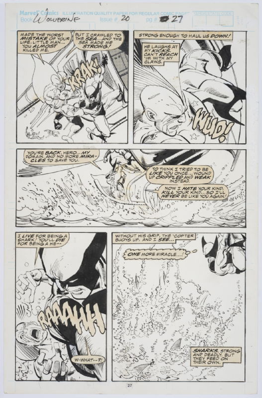 Wolverine vs Tiger Shark Part 2, in Tiang Meng's Pages Comic Art ...