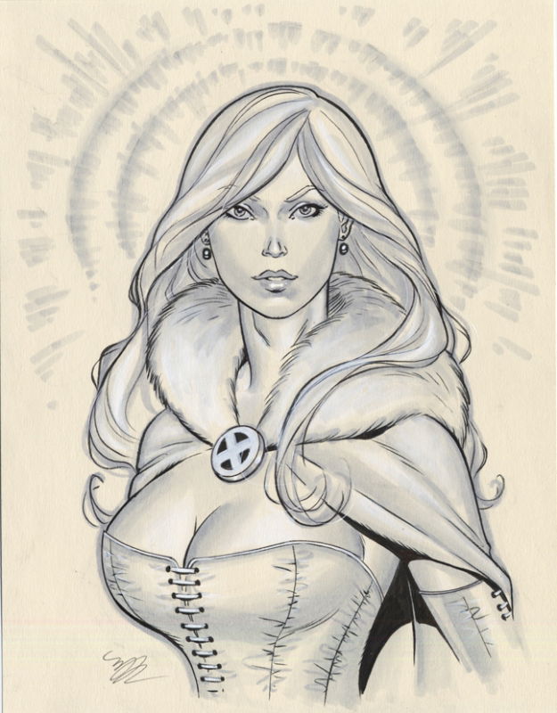 Emma Frost , in Michael Dooney's Commissions and Con sketches Comic Art ...