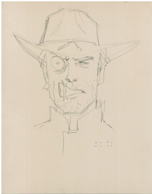 Jonah Hex by Phil Noto, in Daniel Acosta's Sketches Comic Art Gallery Room