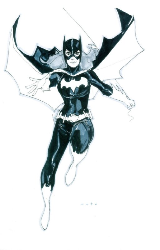 Batgirl by Phil Noto, in Daniel Acosta's Sketches Comic Art Gallery Room