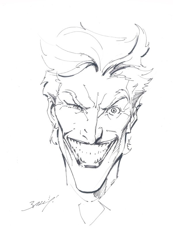 Mark Bagley - Joker, in Andrea Saladino's Sold! Comic Art Gallery Room