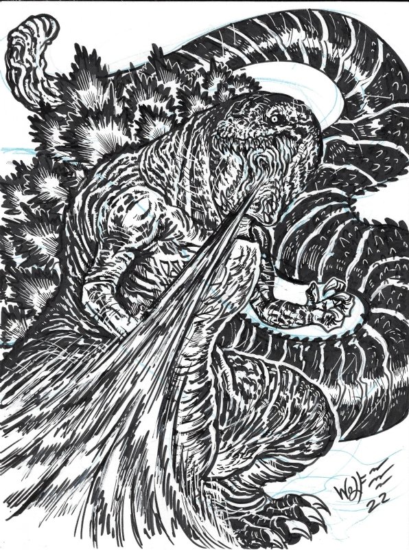 Shin Godzilla Sketch by ParadiseTheLeafWing on DeviantArt