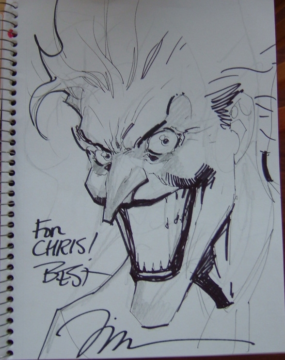 Jim Lee - Joker Sketch from Baltimore 2008, in Chris Forsberg's Lee, Jim  Comic Art Gallery Room
