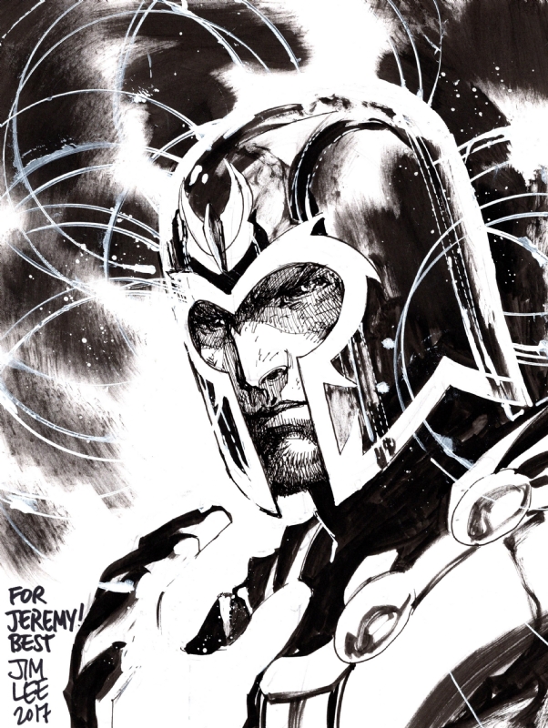 Magneto by Jim Lee, in Jeremy Mehring's X-Men - Sketches and Commissions  Comic Art Gallery Room