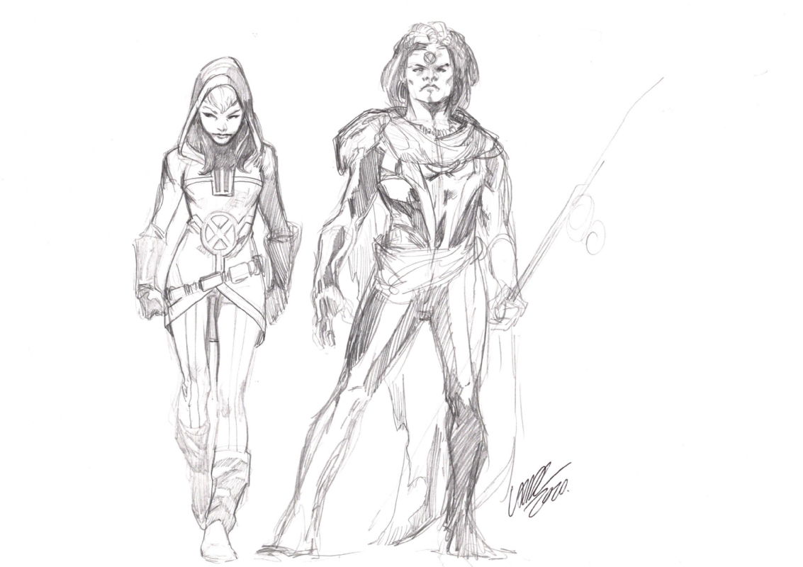 Rogue and Doctor Voodoo: Uncanny Avengers Character Designs by Pepe ...