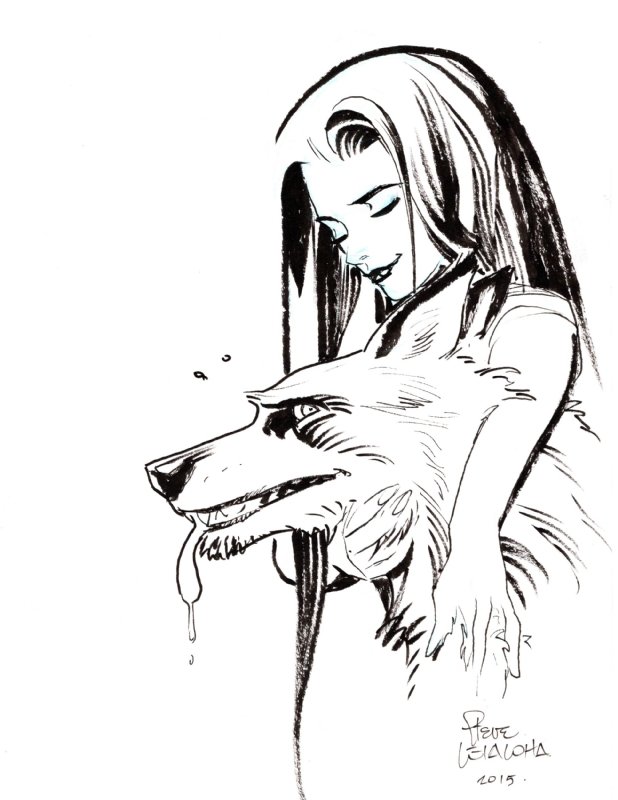 Bigby Wolf And Snow White By Steve Leialoha In Jeremy Mehrings Vertigo Sketches And 