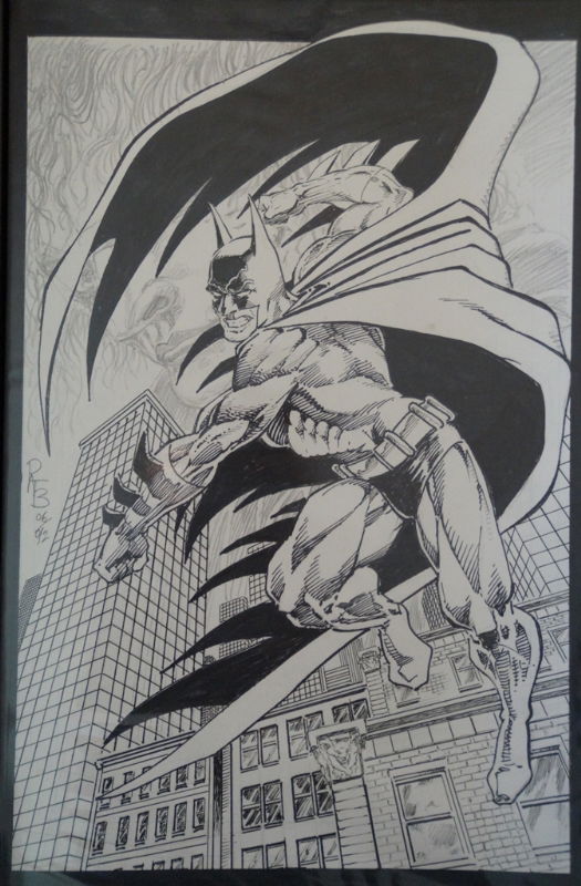 Batman By Pat Broderick, In W S L's My Comic Art Collection! Comic Art 