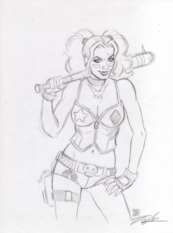 Harley Quinn (Suicide Squad)Pen and Pencil drawing by jeffa7xheiny on  DeviantArt