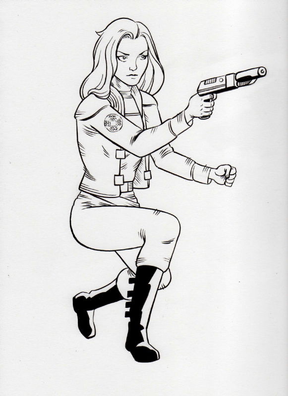 Battlestar Galactica - Lt. Sheba Commission by Shane Koch, in Stephen B ...