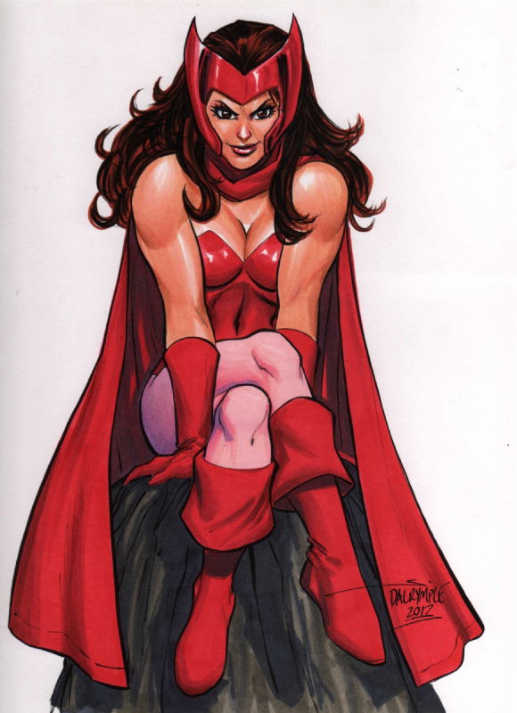 Here's my new Scarlet Witch comic cover artwork! : r/ScarletWitch