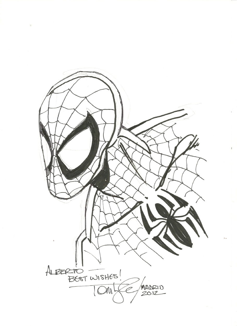 TOM LYLE, Spiderman, in Alberto VG's . Tom Lyle Comic Art Gallery Room