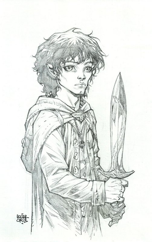 Frodo -Lord of the Rings - by Roger Cruz, in Roger Cruz's 03 - PENCIL ...